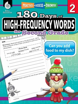 cover image of 180 Days of High-Frequency Words for Second Grade: Practice, Assess, Diagnose Level 2